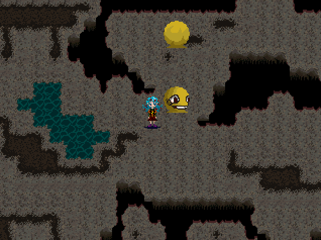 A picture of  'Face World' in-game (now with new sprite).